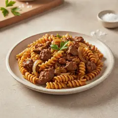 Fusilli coi fegatini di pollo