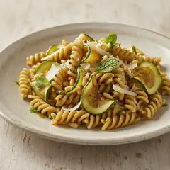 Fusilli integrali con zucchine croccanti alla menta