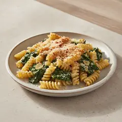 Fusilloni gratinati con cavolo nero e pecorino
