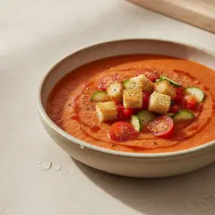 Gazpacho con salsa di pomodoro