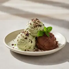 Gelato menta e cioccolato