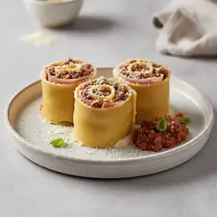 Girelle di lasagne al ragù