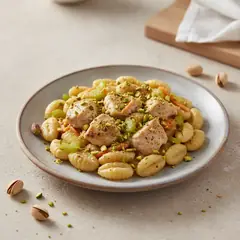 Gnocchetti sardi con pesce spada e pistacchi