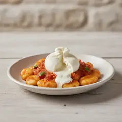 Gnocchi al pomodoro e burrata