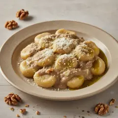 Gnocchi con crema alle noci