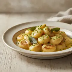 Gnocchi con crema di asiago