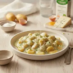 Gnocchi con crema di gorgonzola