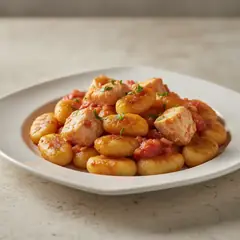 Gnocchi con sugo di rana pescatrice