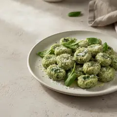 Gnocchi di ricotta agli spinaci