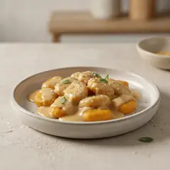 Gnocchi di zucca con salsa di taleggio
