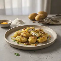 Gnocchi ripieni di baccalà mantecato