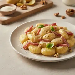 Gnocchi speck e noci
