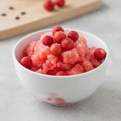Granita di anguria, fragoline di bosco e Vodka