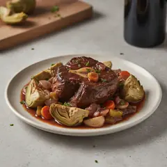 Guancia di manzo con carciofi