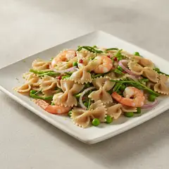 Insalata di pasta con agretti e mazzancolle