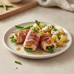 Involtini di pollo e fagiolini