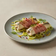 Involtini di sogliola al prosciutto crudo