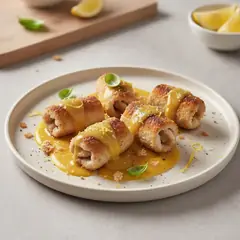 Involtini di spada con salsa al mango
