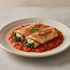 Involtini di tacchino al sugo