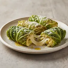 Involtini di verza, patate e scamorza