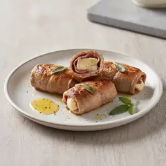 Involtini di vitello con prosciutto e formaggio