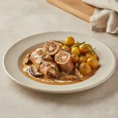 Involtini ripieni di salsiccia e provolone