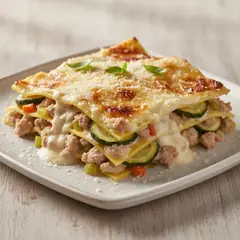 Lasagne al ragù bianco e zucchine