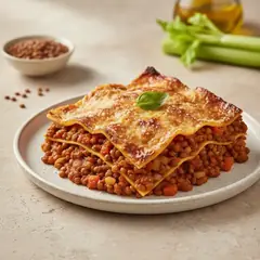 Lasagne al ragù di lenticchie