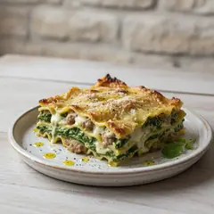 Lasagne alle cime di rapa e salsiccia
