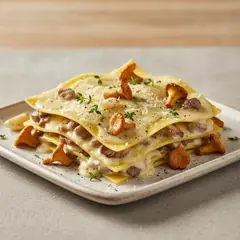 Lasagne con finferli e stelvio