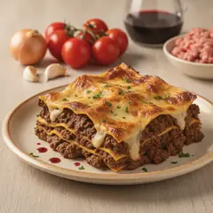 Lasagne con ragù di agnello