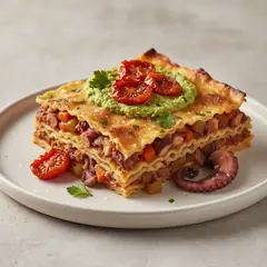 Lasagne con ragù di polpo