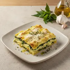 Lasagne con ricotta e ortiche
