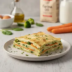 Lasagne di crepe con verdure