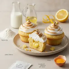 Lemon meringue cupcake