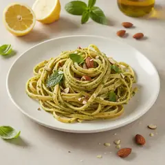 Linguine con pesto di mandorle