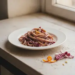 Linguine ricotta e radicchio