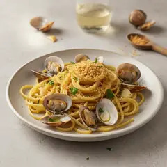 Linguine vongole e bottarga