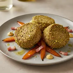 Maiale in crosta di pistacchi