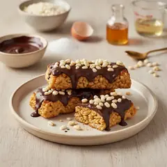 Merendine ai cereali soffiati e cioccolato