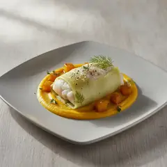 Merluzzo in foglia di porro