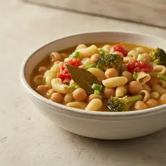 Minestra di pasta ceci e broccoli