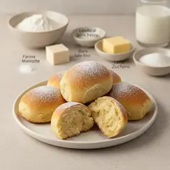 Mini brioche in friggitrice ad aria