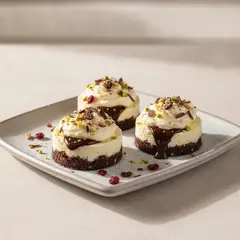 Mini cheesecake frutta secca e cioccolato