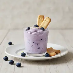 Mousse ai mirtilli con Pavesini