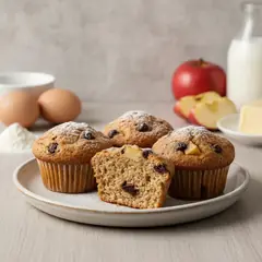 Muffin alle mele e cioccolato senza glutine