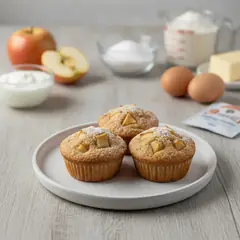 Muffin alle mele in friggitrice ad aria