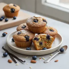 Muffin carote e mirtilli