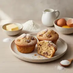 Muffin castagne e pere
