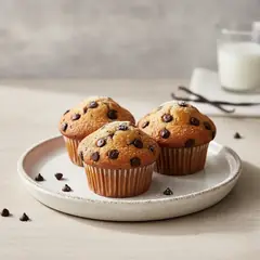 Muffin con gocce di cioccolato